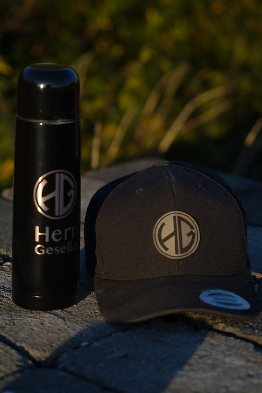 Ansicht Thermoskanne mit gelasertem Motiv