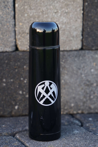 Ansicht Thermoskanne mit gelasertem Motiv