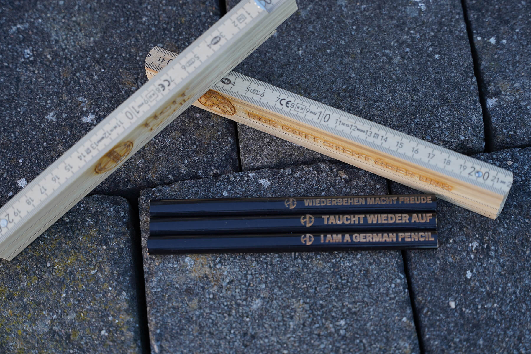 Zimmermannsbleistift gelasert