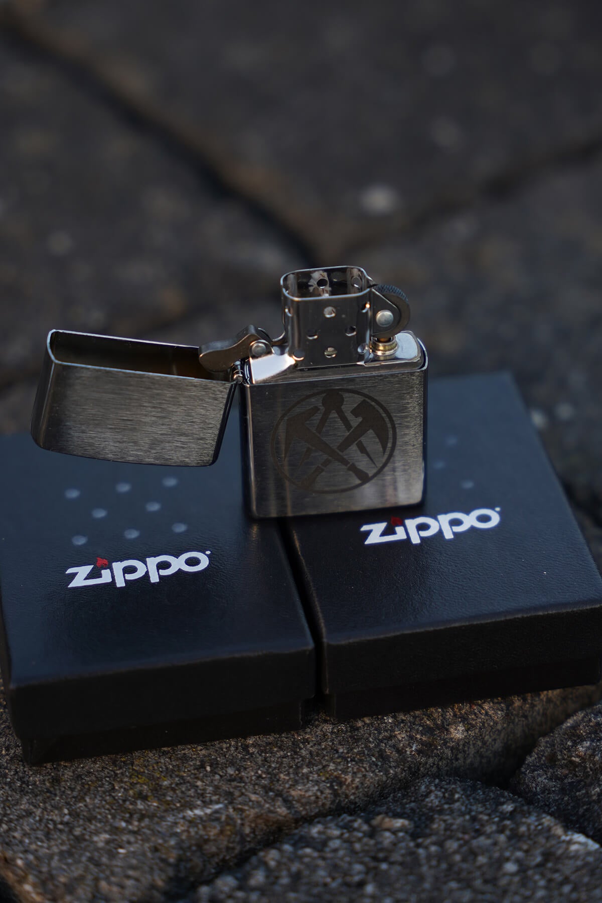 Zippo gelasert