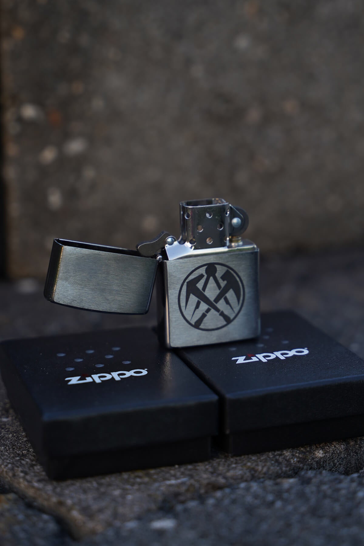 Zippo gelasert