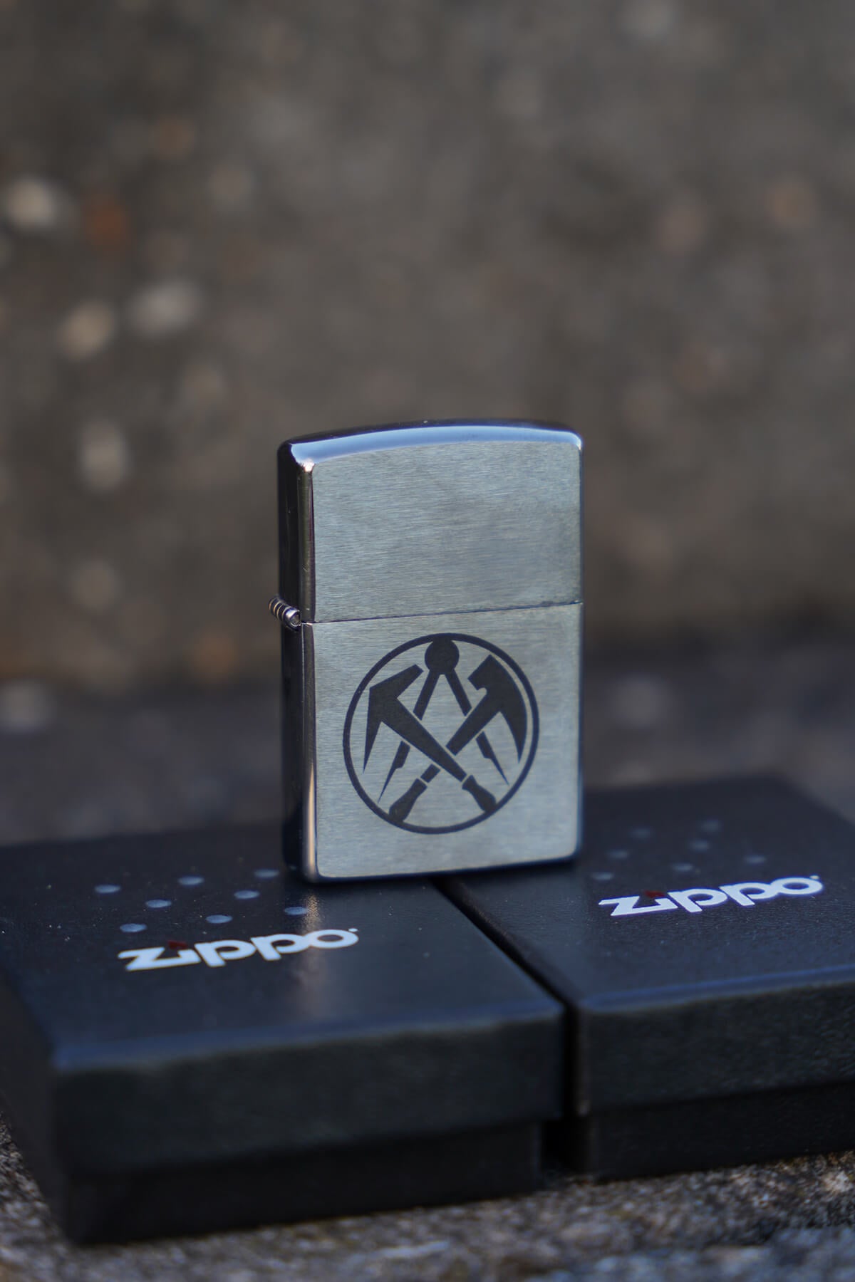 Zippo gelasert
