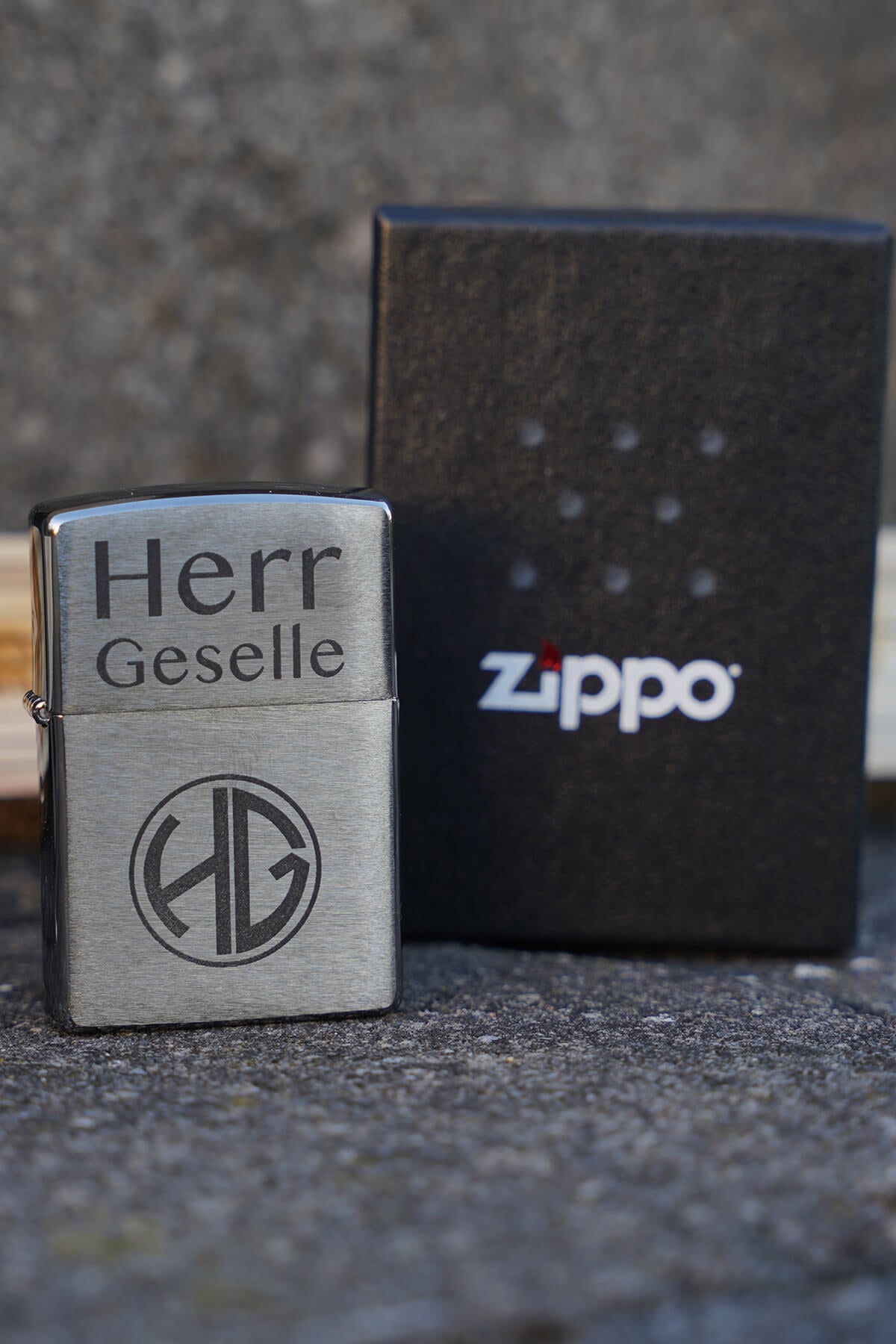 Zippo gelasert