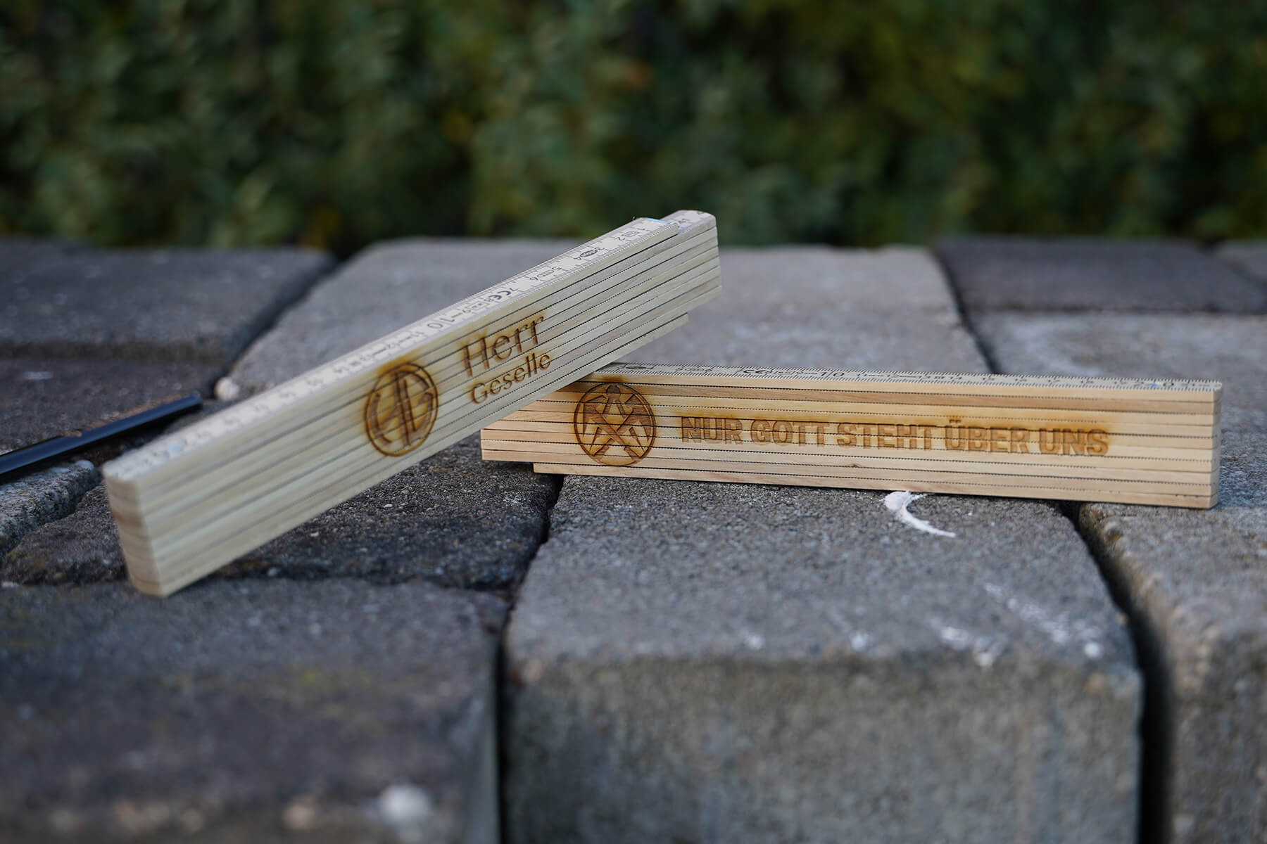 Zollstock beidseitig gelasert