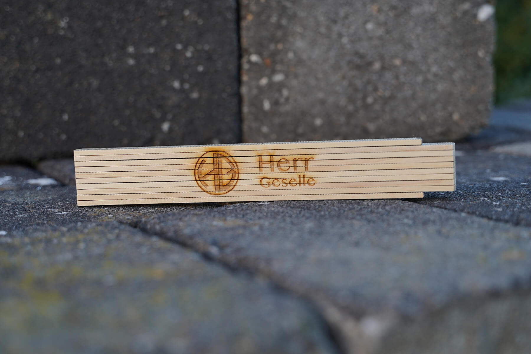 Zollstock beidseitig gelasert