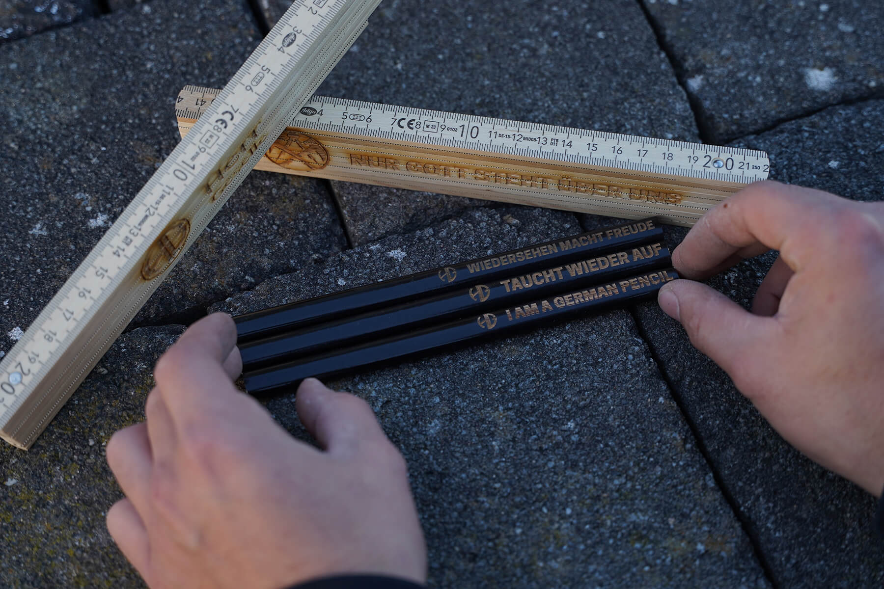 Zollstock beidseitig gelasert